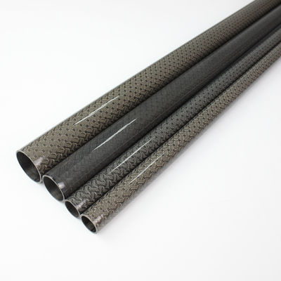 3 มม 4 มม 5 มม สายใยคาร์บอน Tube Pole Vault สายใยคาร์บอนสําหรับจักรยานกรอบ 30x28x1000mm