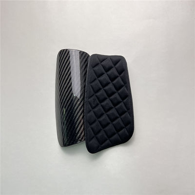 ฟุตบอล Shin Guard Holder สายคาร์บอนไฟเบอร์ 3K Twill การป้องกันพื้นฐาน Shin