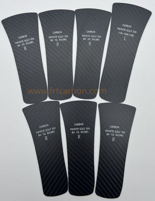 สูตฟุตบอลแบบกําหนดเอง ผ้าใบรองเท้าใยคาร์บอน 3k Twill Matte Carbon Fiber Plates 1.0mm 0.8mm