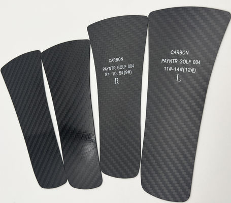 สูตฟุตบอลแบบกําหนดเอง ผ้าใบรองเท้าใยคาร์บอน 3k Twill Matte Carbon Fiber Plates 1.0mm 0.8mm