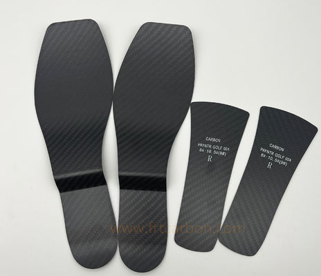 สูตฟุตบอลแบบกําหนดเอง ผ้าใบรองเท้าใยคาร์บอน 3k Twill Matte Carbon Fiber Plates 1.0mm 0.8mm