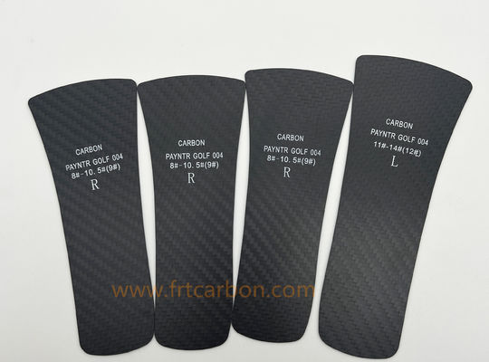 สูตฟุตบอลแบบกําหนดเอง ผ้าใบรองเท้าใยคาร์บอน 3k Twill Matte Carbon Fiber Plates 1.0mm 0.8mm
