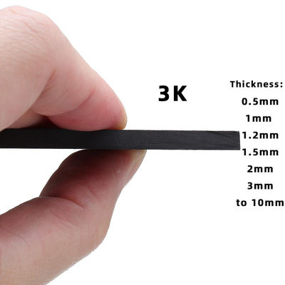 กระดาษแผ่นไฟเบอร์คาร์บอน 1mm 1.5mm 2mm 2.5mm 3mm สําหรับ Cnc
