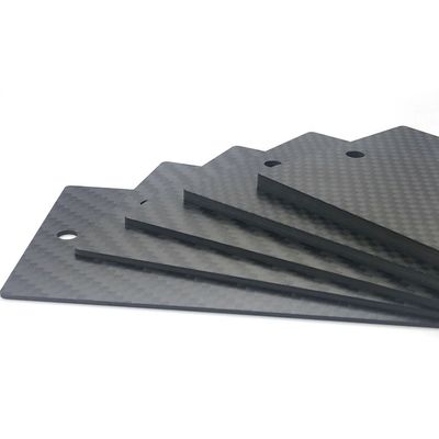 แผ่นใยคาร์บอนความแข็งแรงสูง Rc 200x300mm 0.5mm 5mm 4mm 3mm แผ่นใยคาร์บอน