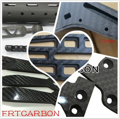 บริการตัดแผ่นใยคาร์บอน Cnc ไฟเบอร์คาร์บอน สําหรับกราฟ Drone คาร์บอน Rc รถ