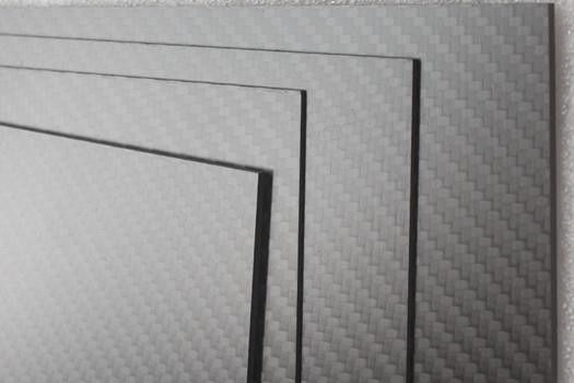 กันน้ําและระยะยาว ใช้ 1000mm X 1000mm 3K Twill แมทไฟเบอร์คาร์บอนแผ่น laminated ในคลัง