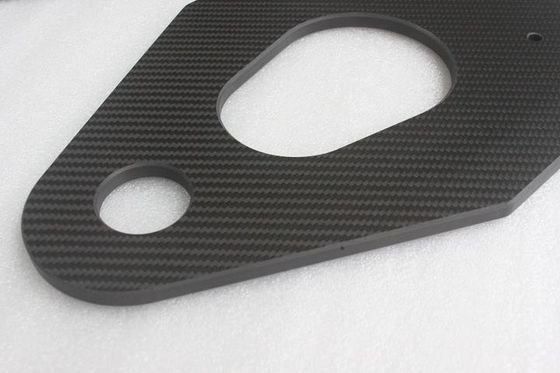 บริการ Cnc สายใยคาร์บอน สายใยคาร์บอนแผ่น CNC ส่วนแปรรูปสําหรับกรอบ copter / FPV
